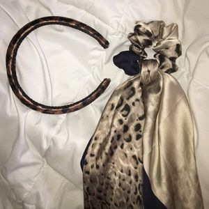 Animal print hair accessories